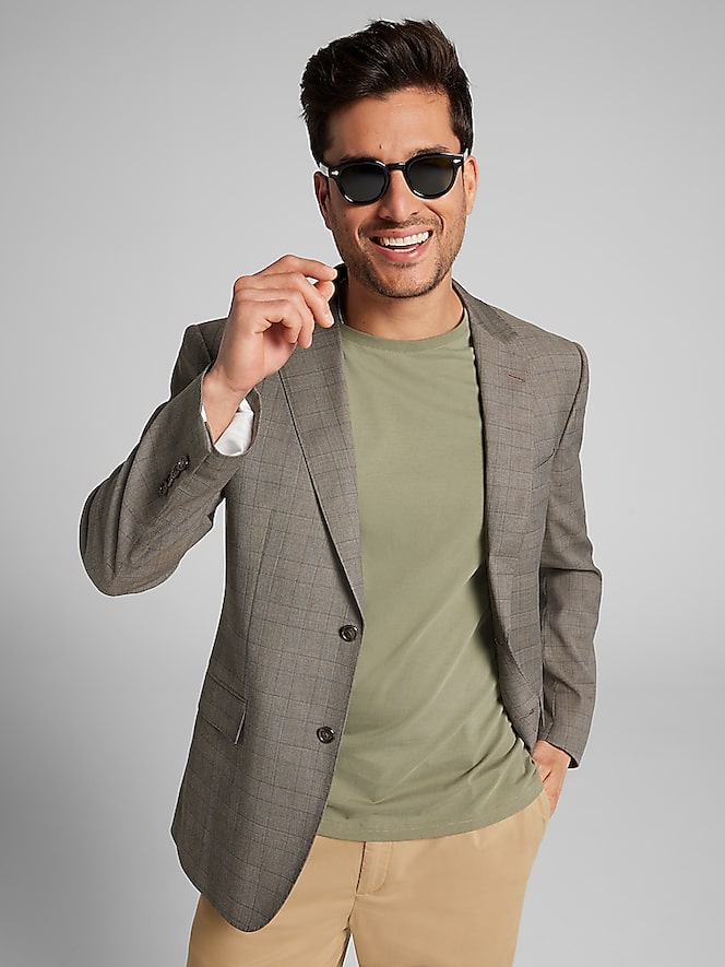 Wilke-Rodriguez Modern Fit Plaid Suit