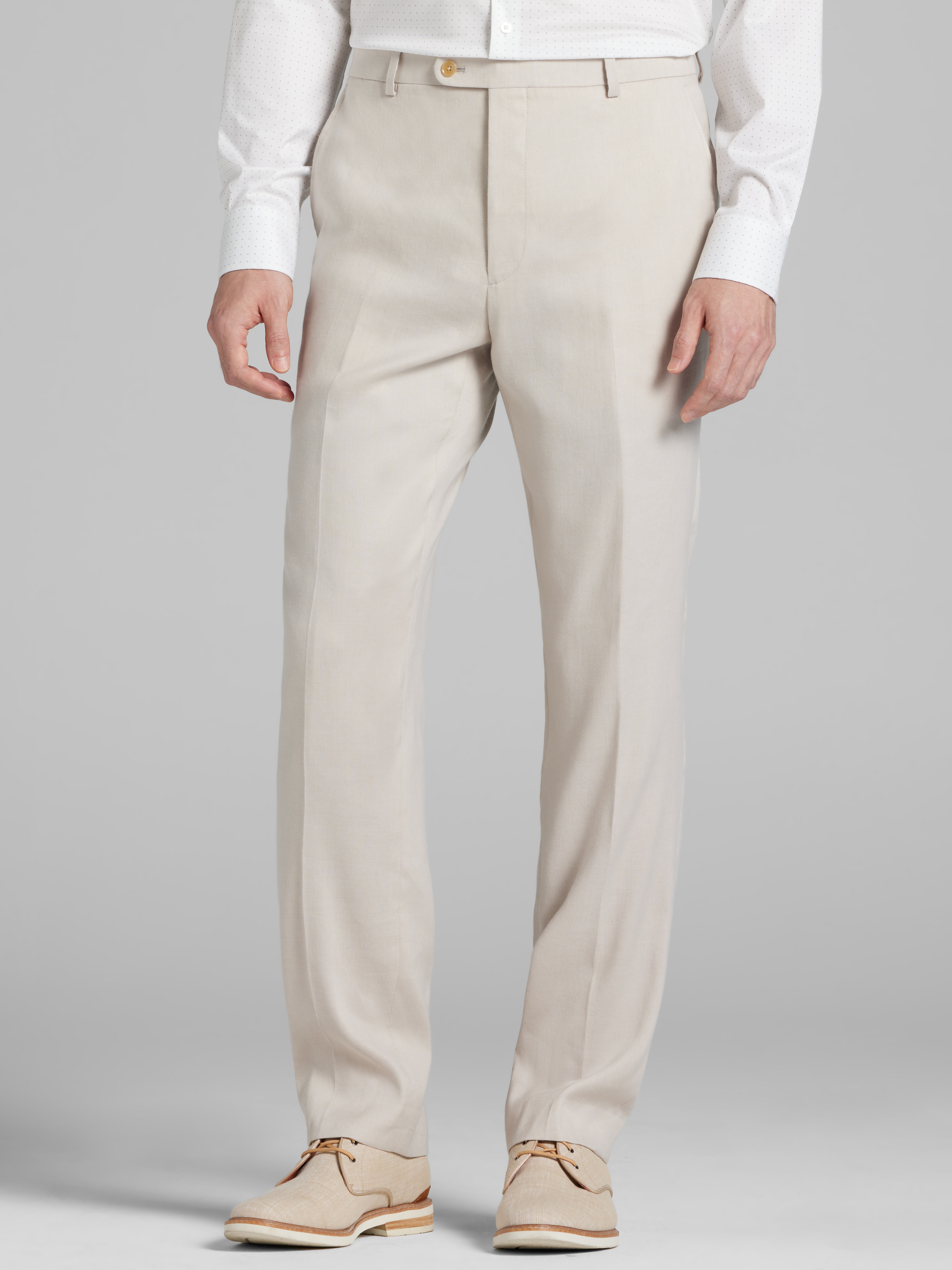 Joseph Abboud, Modern Fit Linen Blend Suit Pants, Taupe