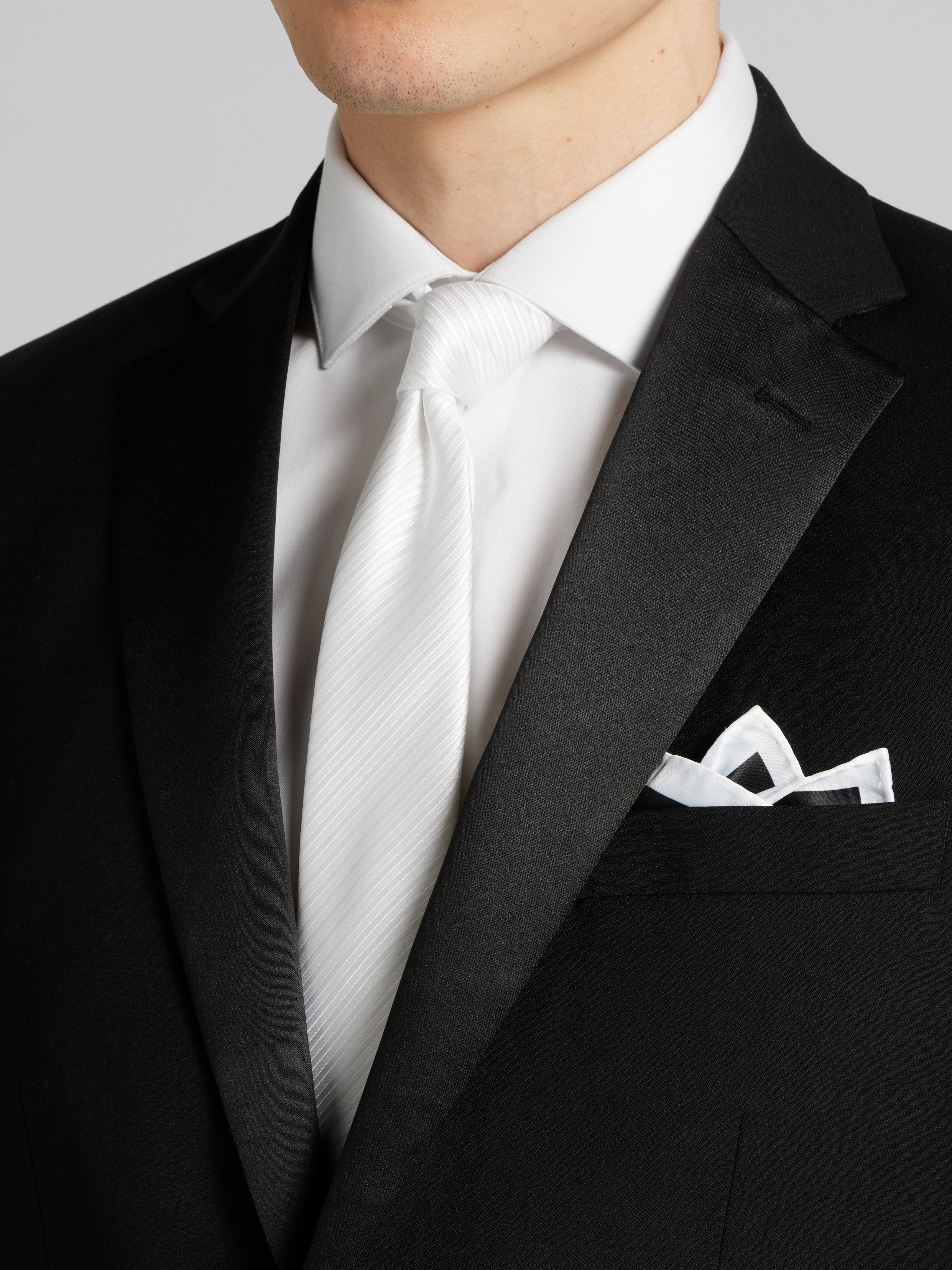 Slim Fit Wool Blend Notch Lapel Tuxedo Jacket