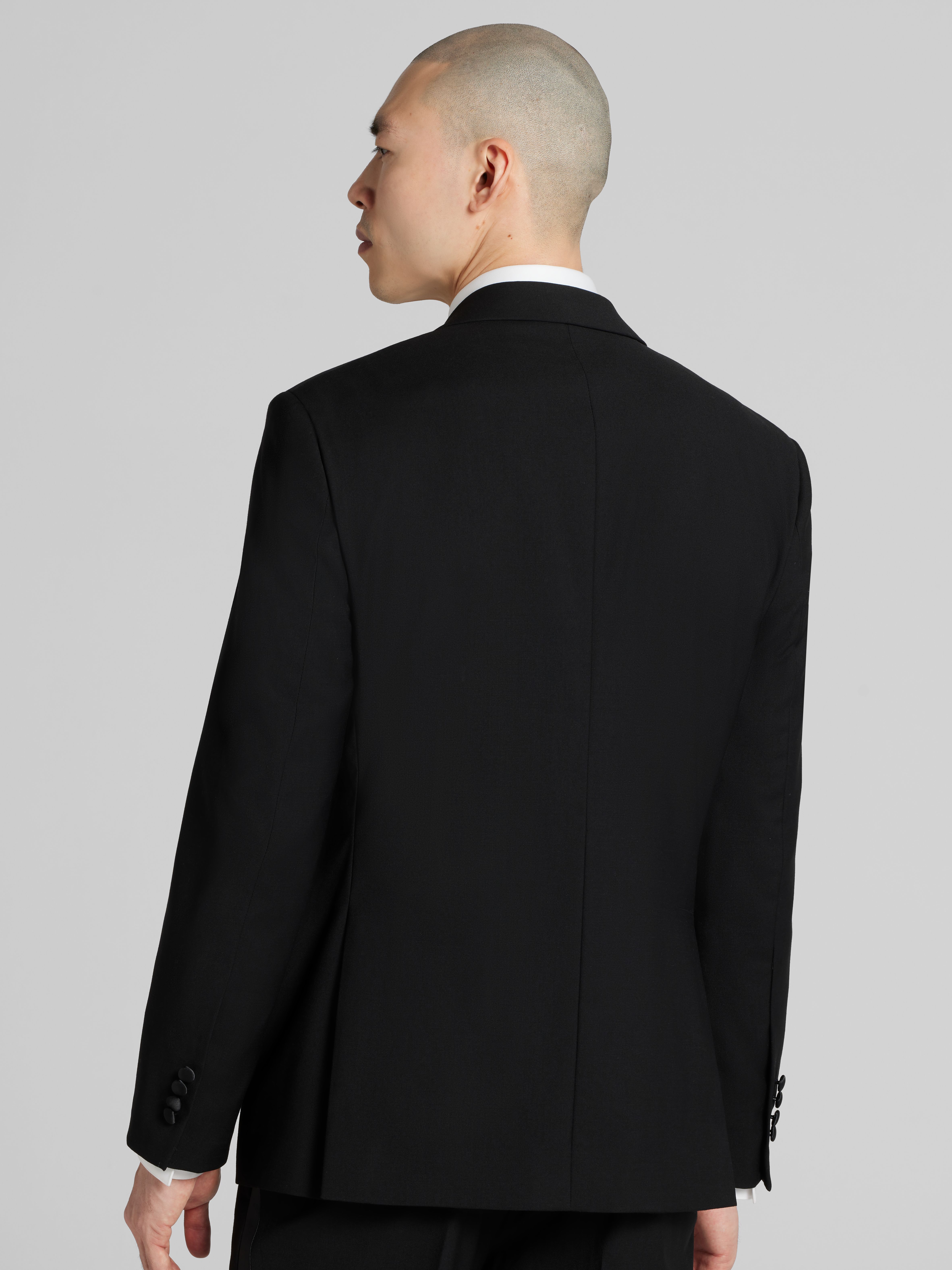 Slim Fit Wool Blend Notch Lapel Tuxedo Jacket
