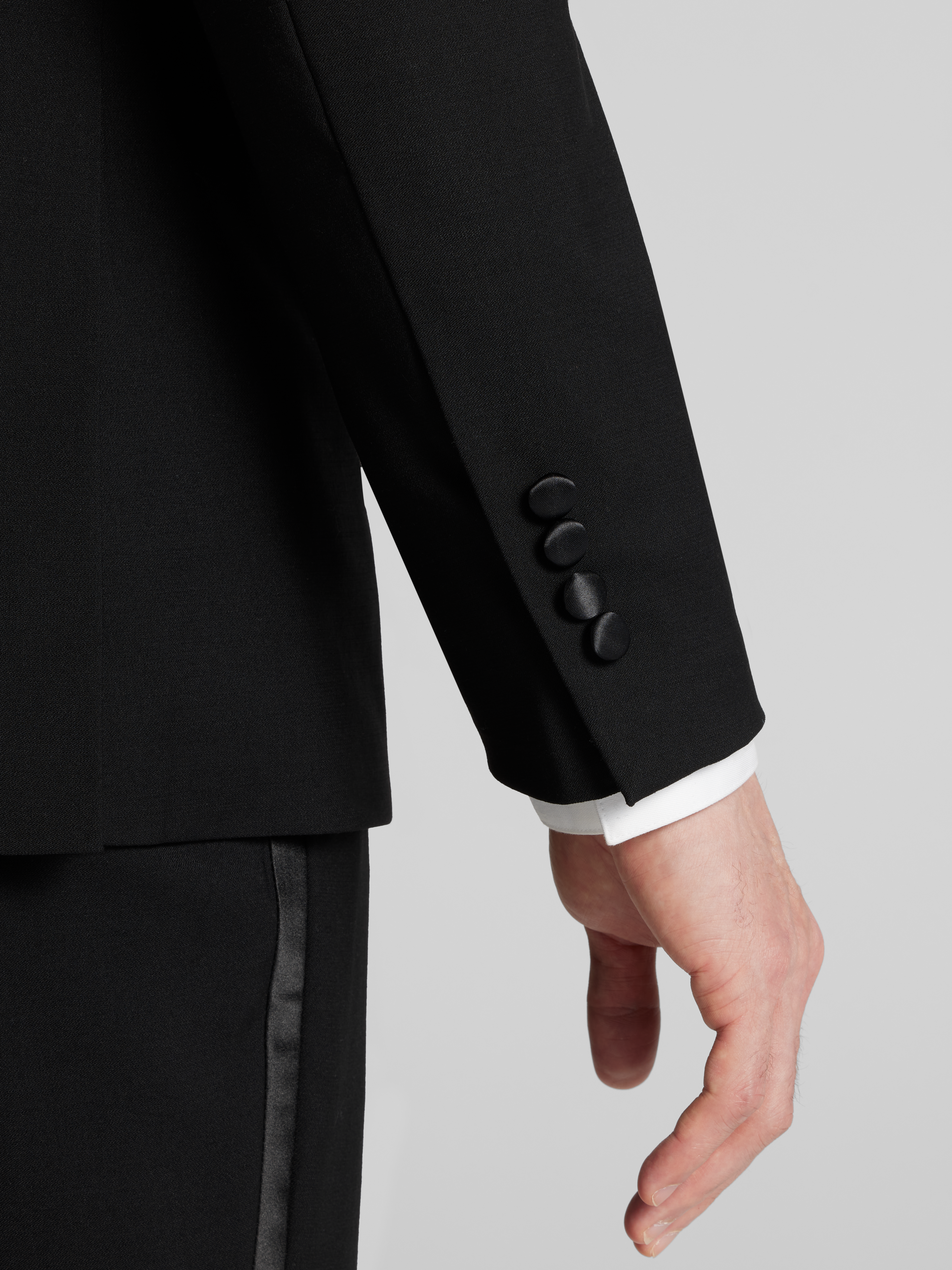 Slim Fit Wool Blend Notch Lapel Tuxedo Jacket