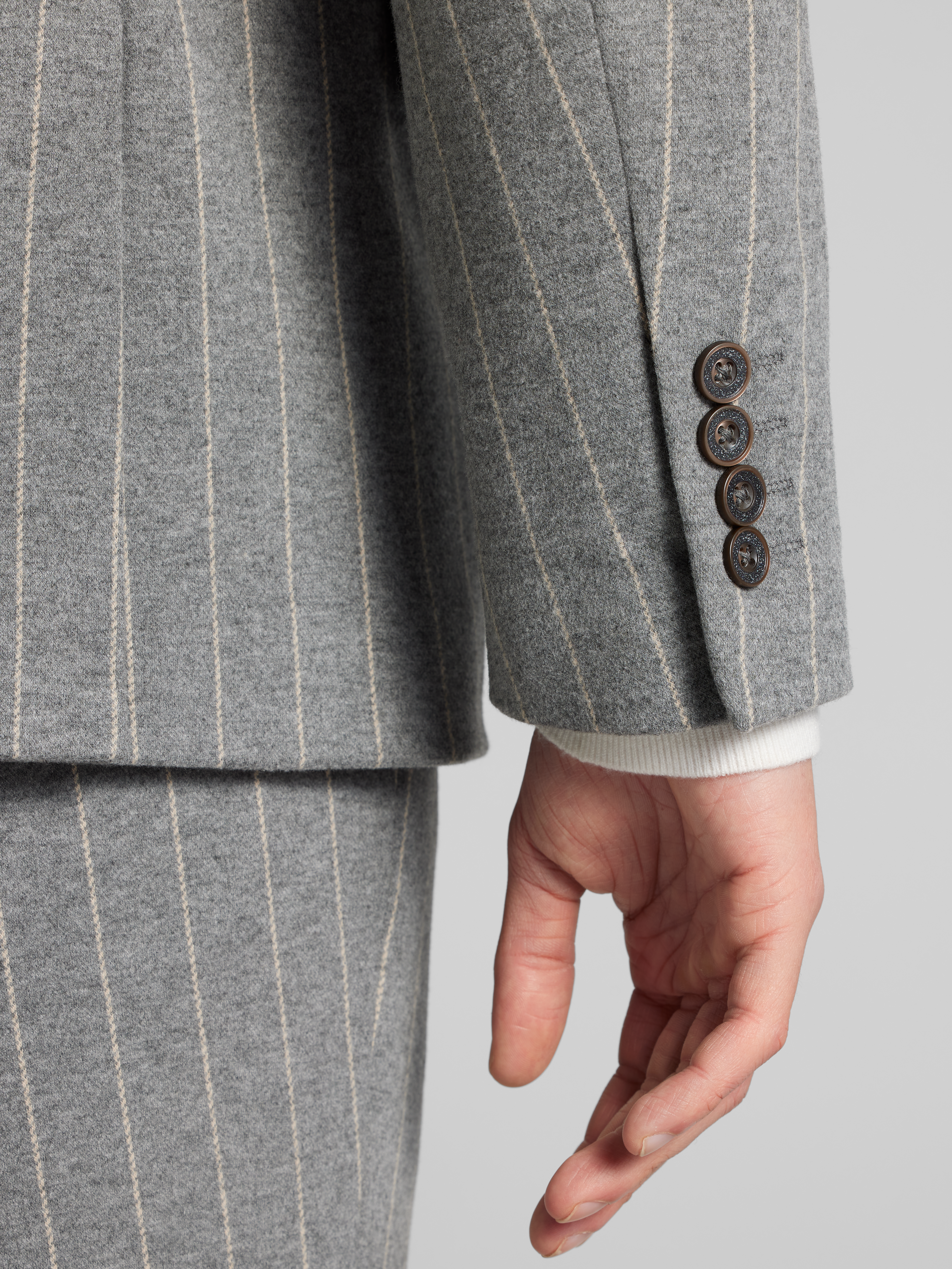 Slim Fit Stripe Suit Jacket