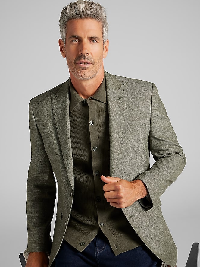 Wilke-Rodriguez Modern Fit Herringbone Suit
