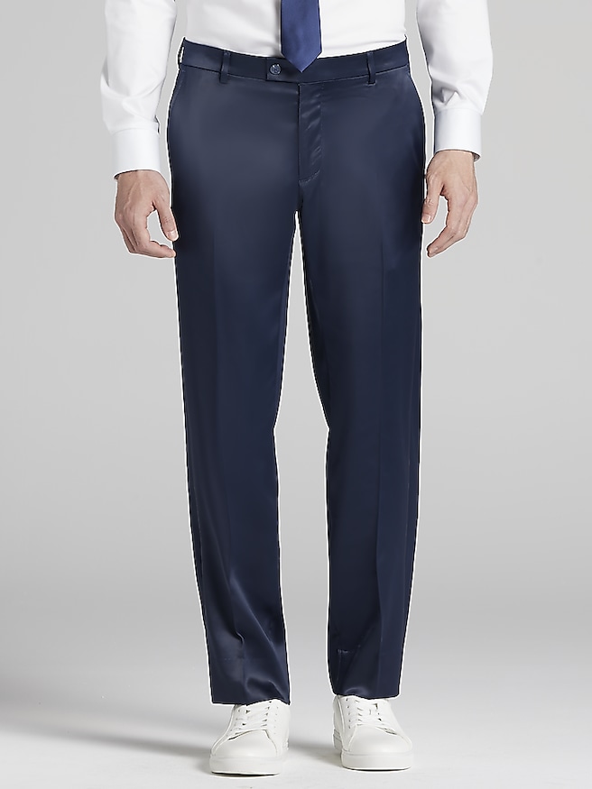 Navy Blue High Performance™ Wool Pants SS25 22455821 | Zegna US