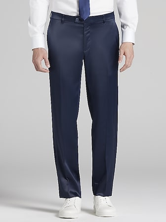 Modern Fit Sharkskin Suit Pants