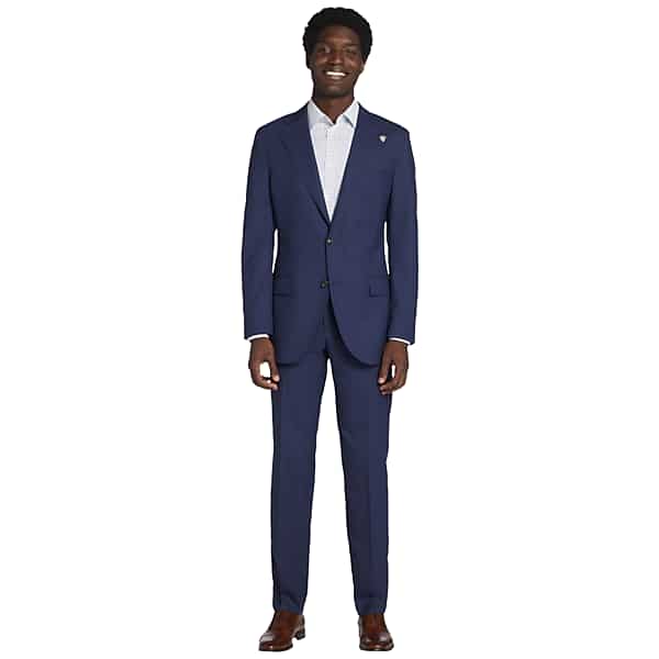 Joseph Abboud American Bespoke Modern Fit Superlite Men's Suit Blue - Size: 48 Short TMW36ZB48114