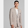 Paisley &Amp; Gray Slim Fit Windowpane Suit Jacket