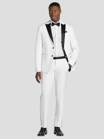 Modern Fit Satin Peak Lapel Tuxedo Jacket