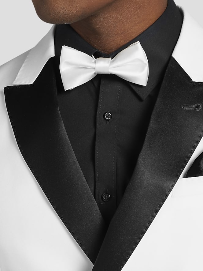 Egara Skinny Fit Satin Peak Lapel Tuxedo Jacket