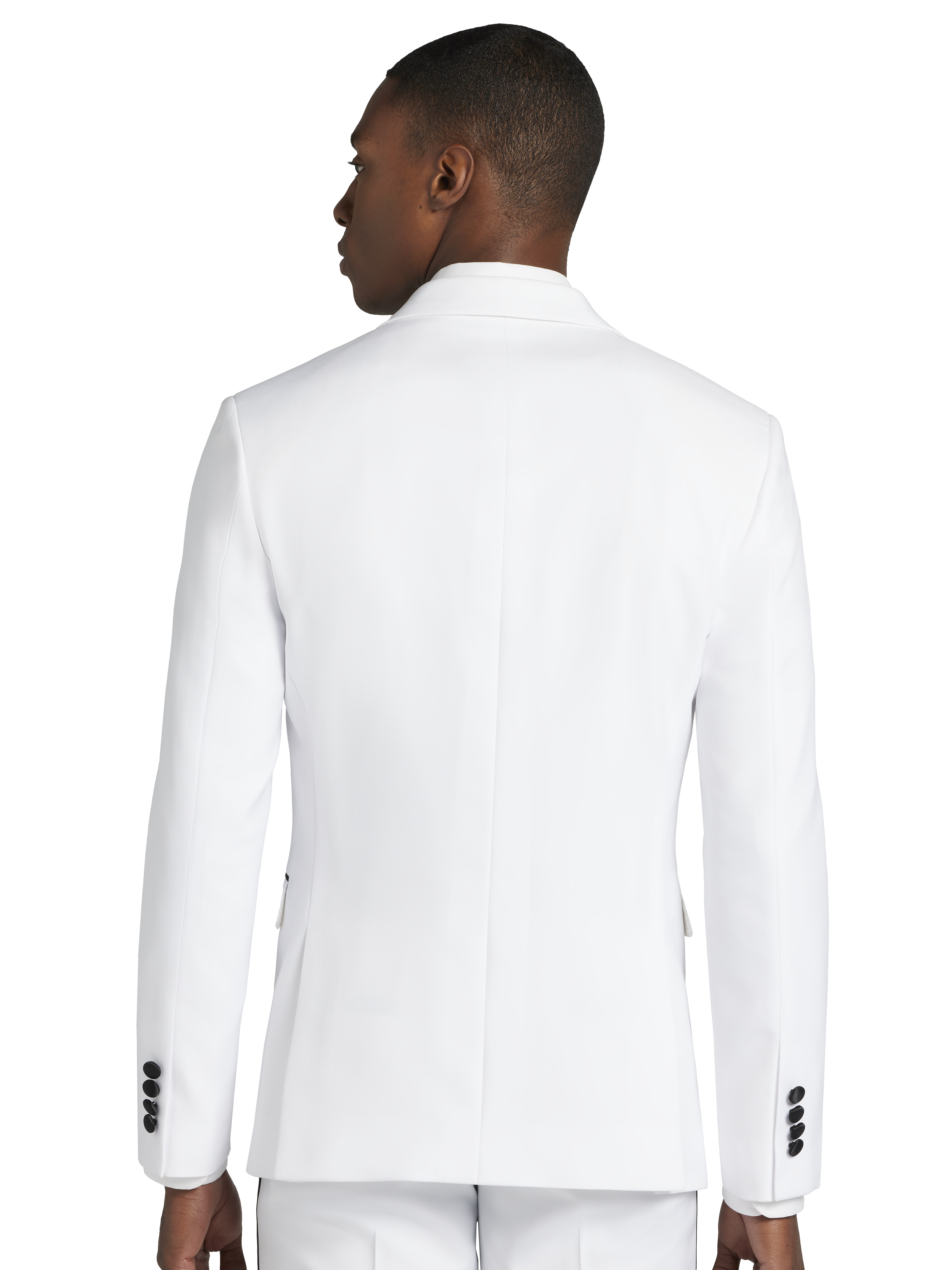 Skinny Fit Satin Peak Lapel Tuxedo Jacket