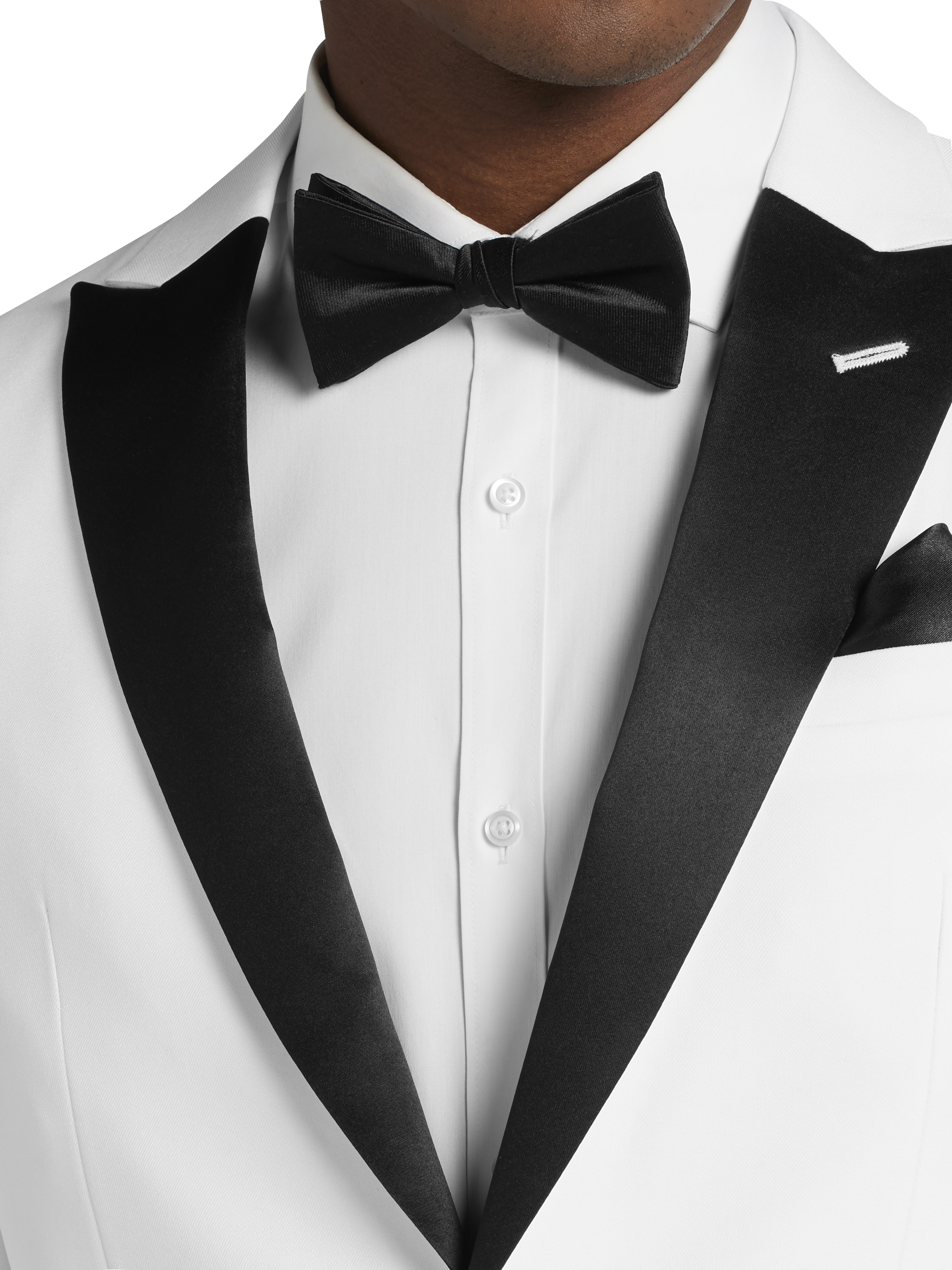 Skinny Fit Satin Peak Lapel Tuxedo Jacket