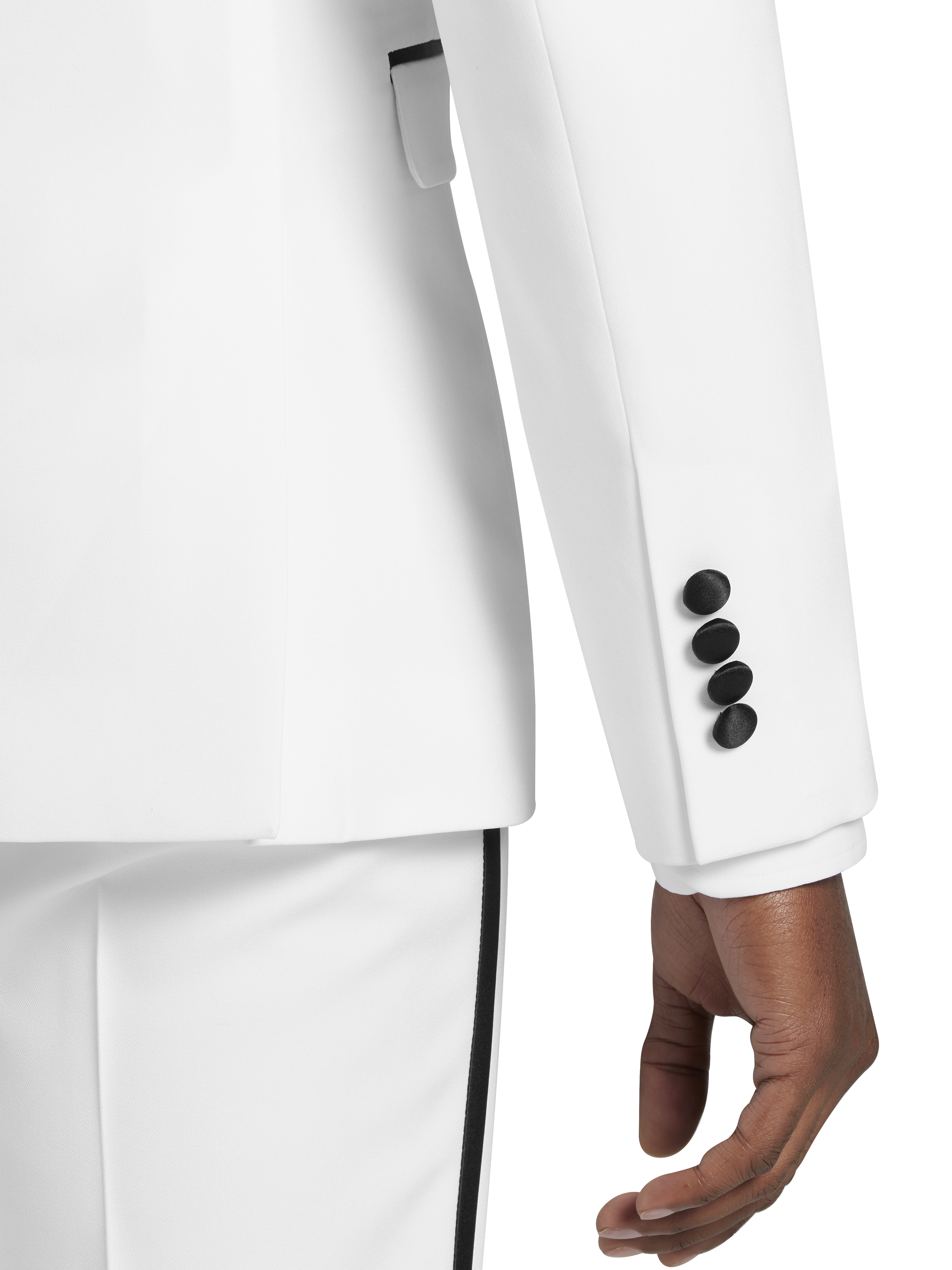 Skinny Fit Satin Peak Lapel Tuxedo Jacket