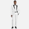 Egara Skinny Fit Satin Peak Lapel Tuxedo Jacket