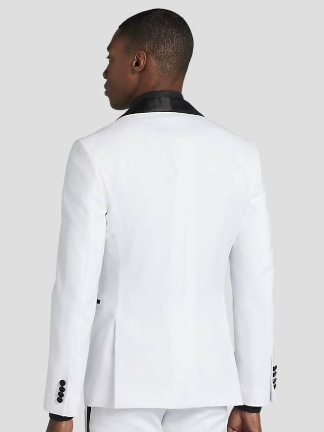 Egara Skinny Fit Satin Shawl Tuxedo Jacket