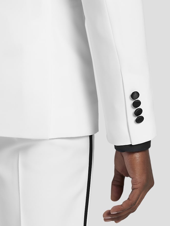 Egara Skinny Fit Satin Shawl Tuxedo Jacket