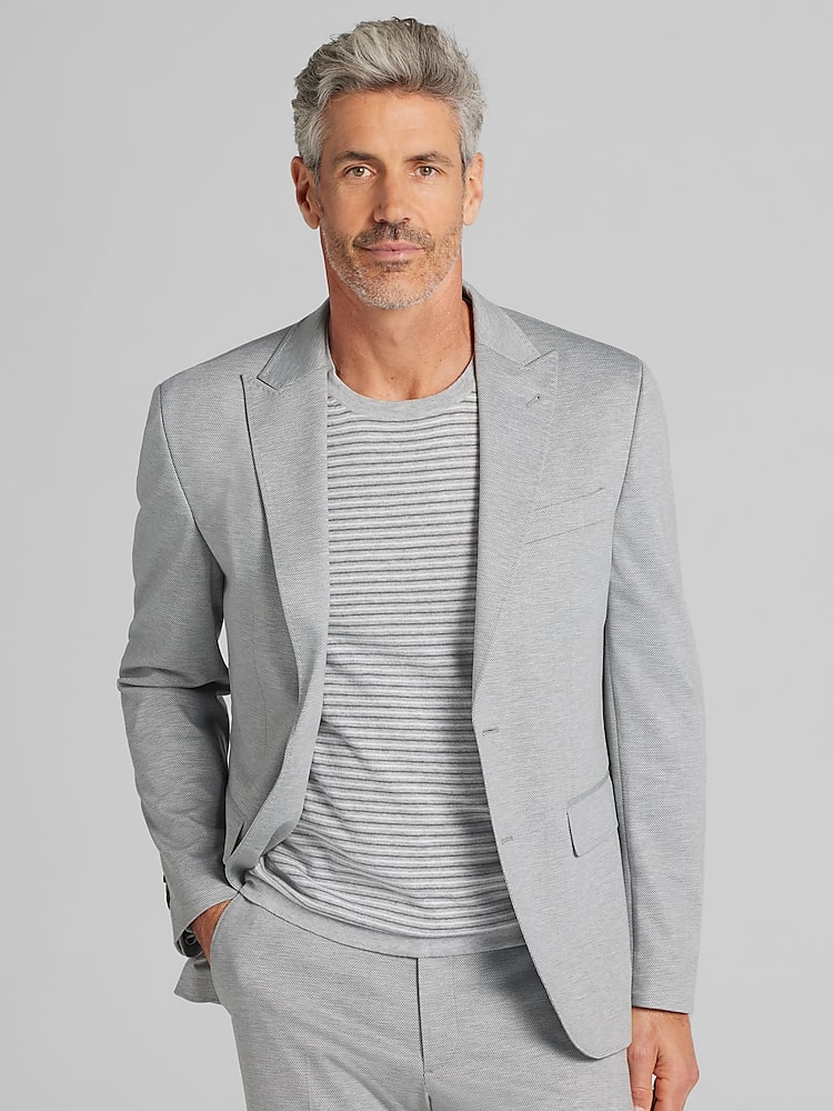 ワンピース Zen Half Sleeve Suit Jacket Dress Gray JOE Joseph Abboud Modern Fit Knit Suit Jacket | Suit Jackets