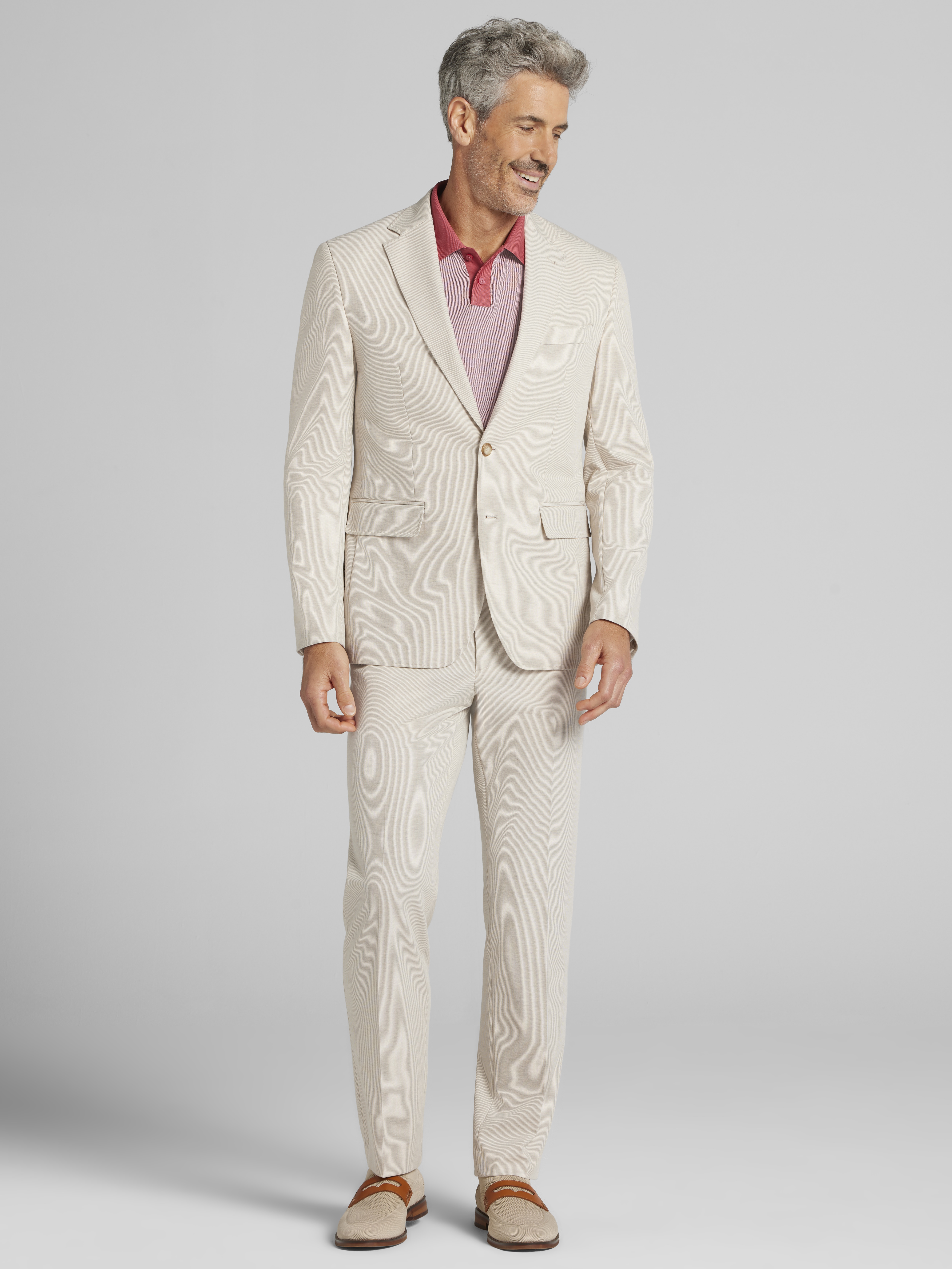 Modern Fit Knit Suit Jacket