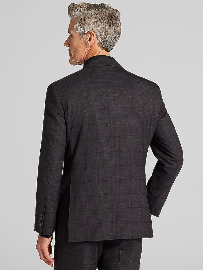 Pronto Uomo Platinum Modern Fit Windowpane Suit