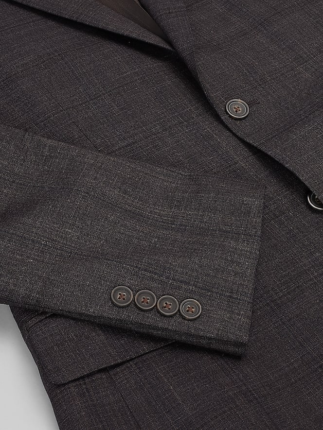 Pronto Uomo Platinum Modern Fit Windowpane Suit