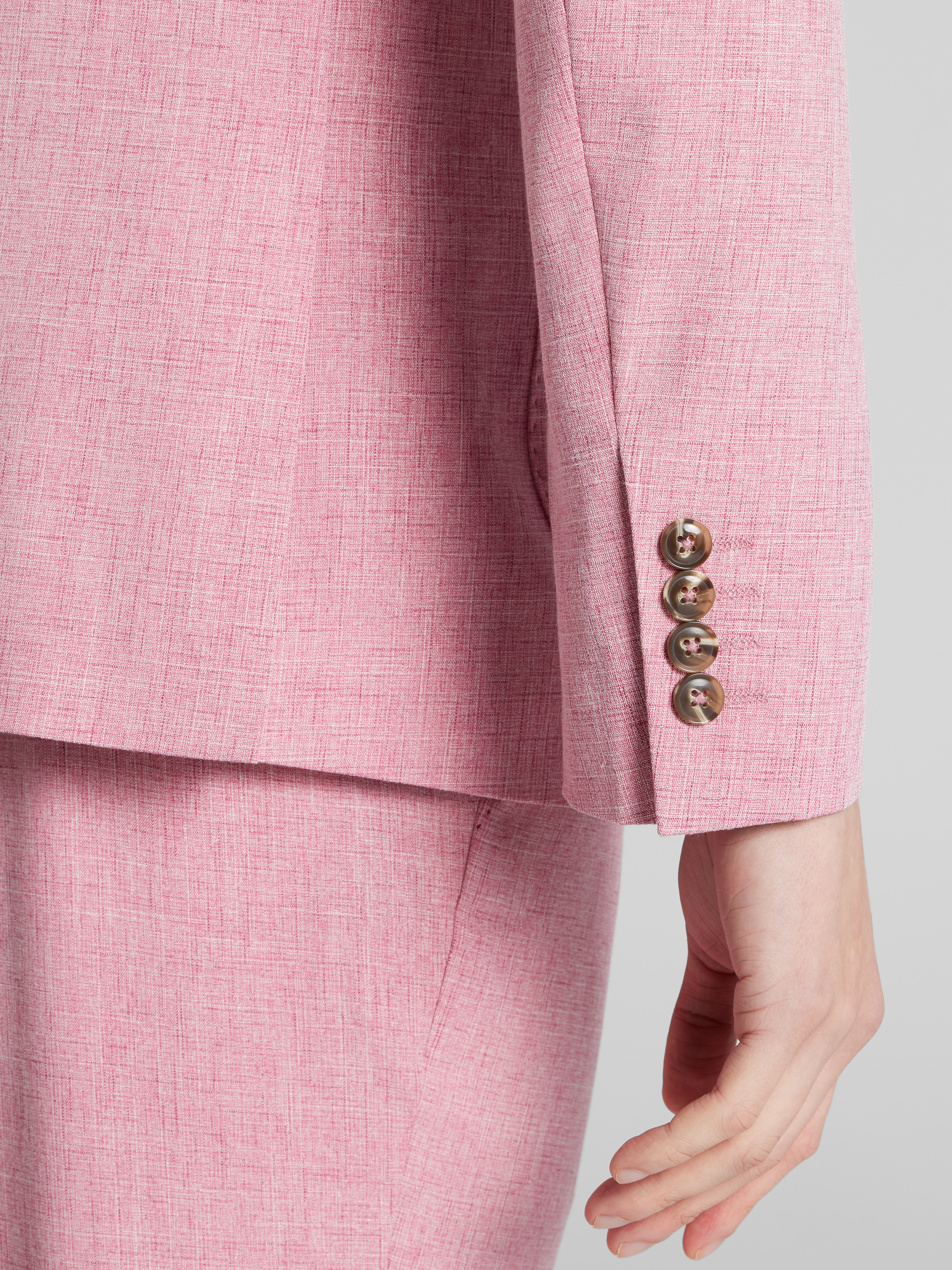 Slim Fit Double-Breasted Suit Jacket