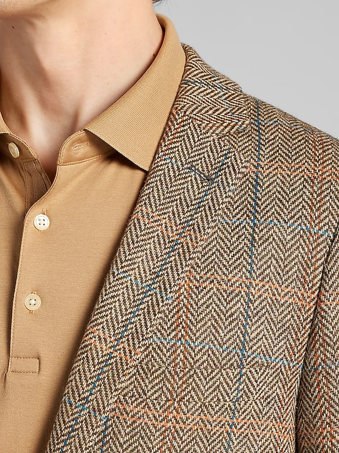 Paisley &Amp; Gray Slim Fit Herringbone Suit Jacket