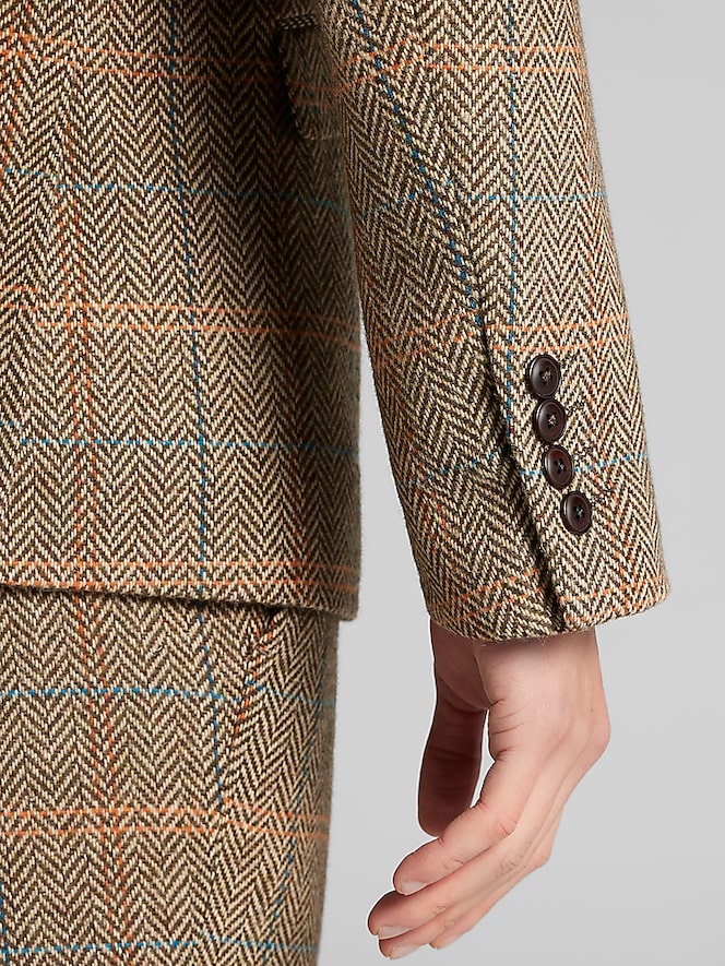 Paisley &Amp; Gray Slim Fit Herringbone Suit Jacket