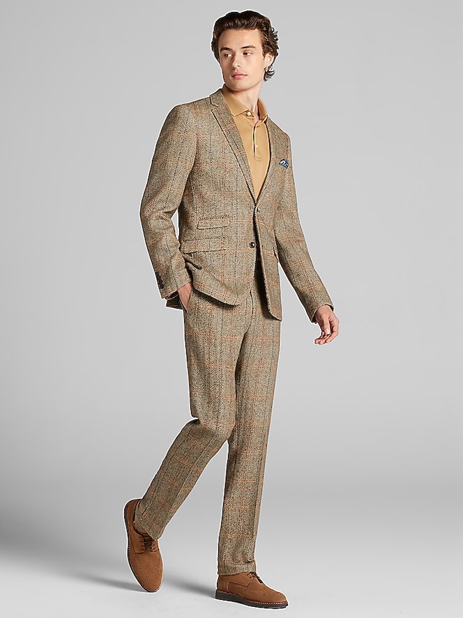Paisley &Amp; Gray Slim Fit Herringbone Suit Jacket