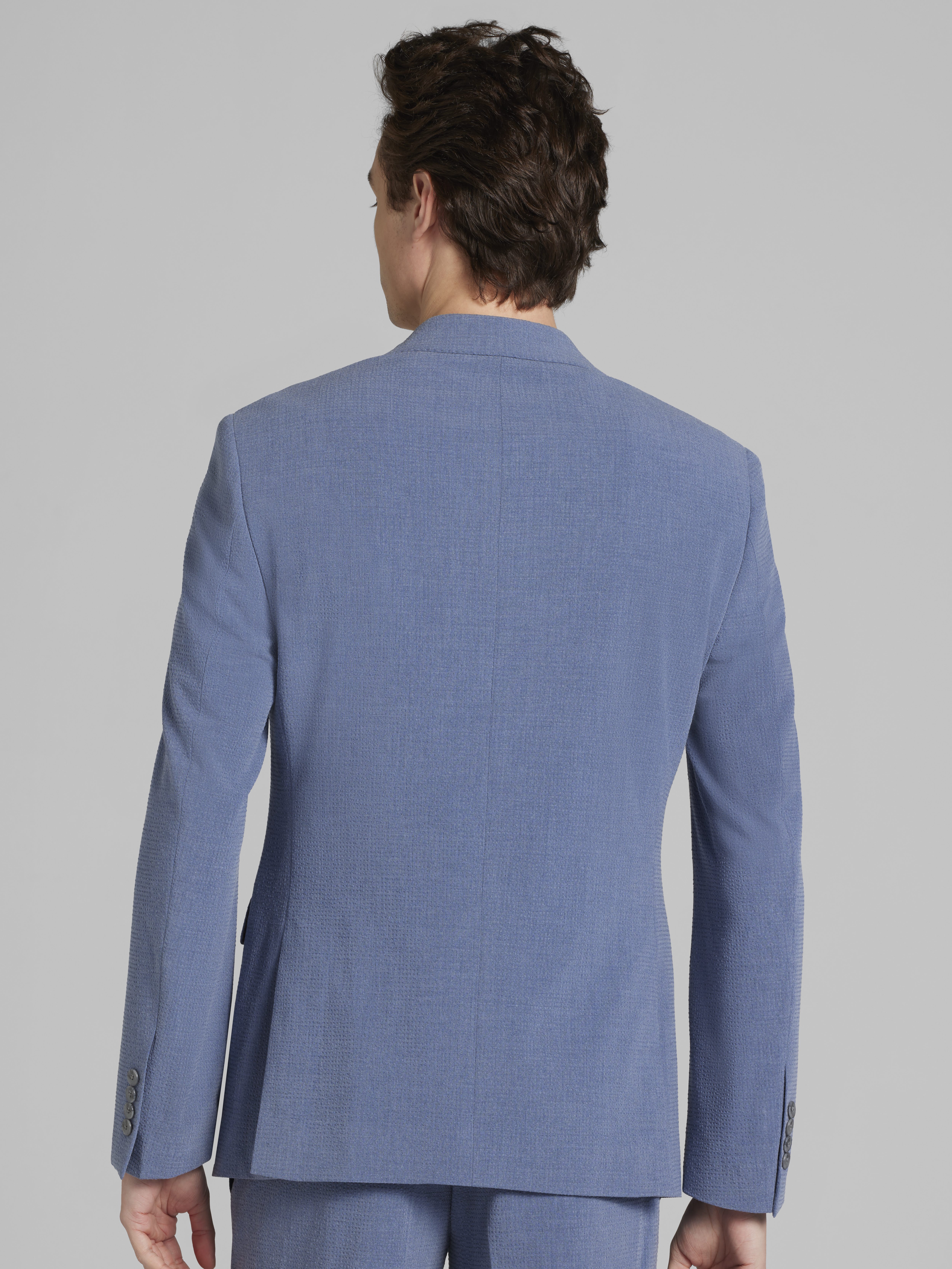 Skinny Fit Seersucker Suit Jacket