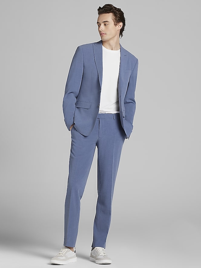 Egara Skinny Fit Seersucker Suit Jacket