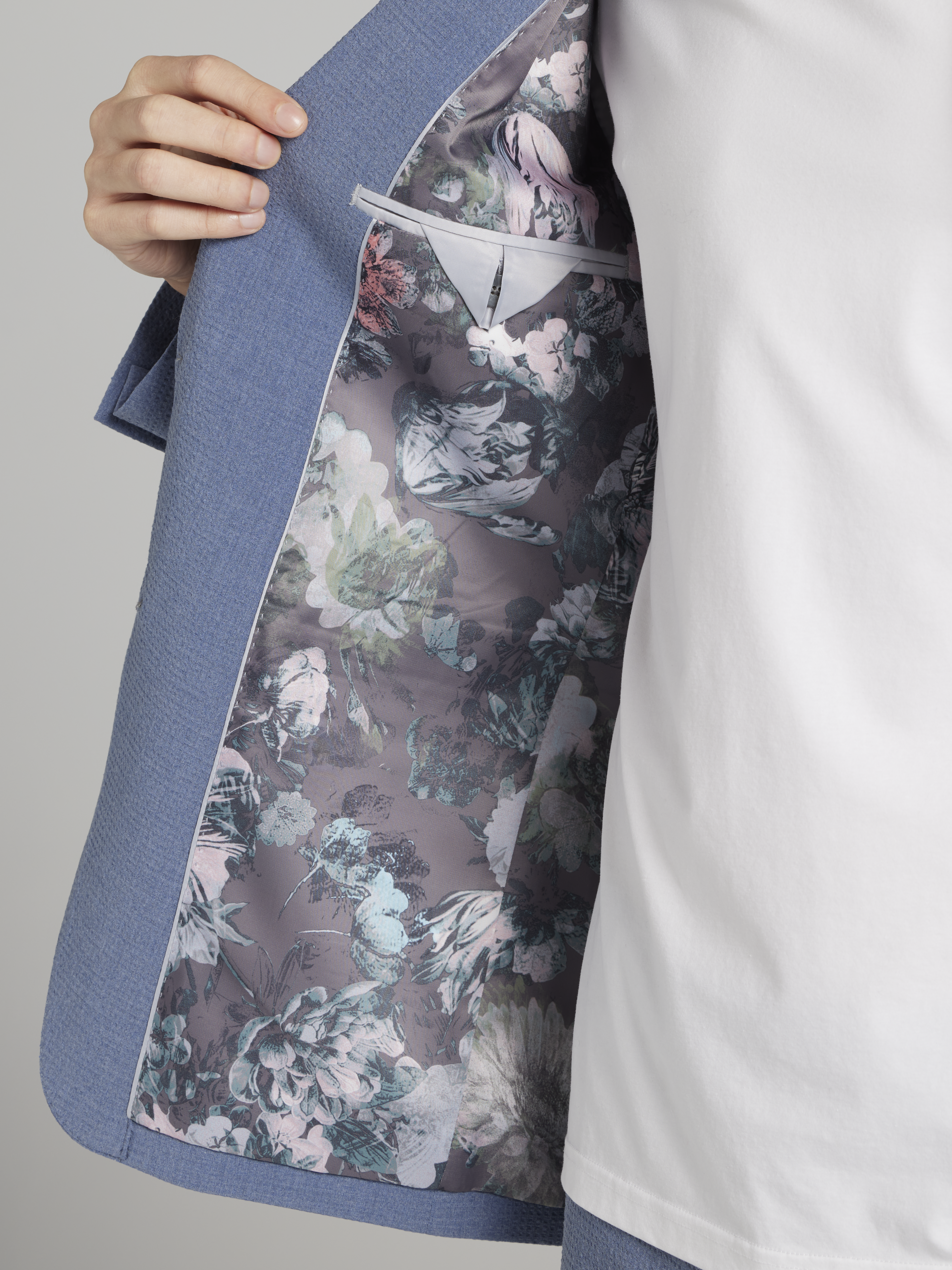 Skinny Fit Seersucker Suit Jacket