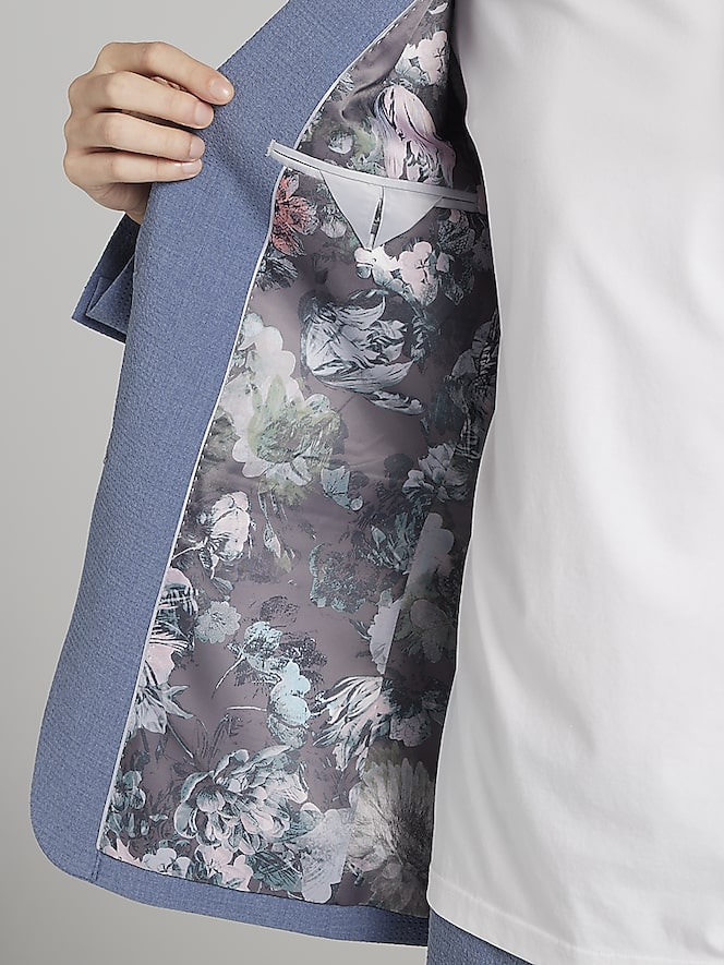 Egara Skinny Fit Seersucker Suit Jacket