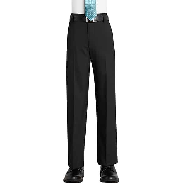Joseph Abboud Husky Boys Men's Suit Pants Black Solid - Size: Boys 14