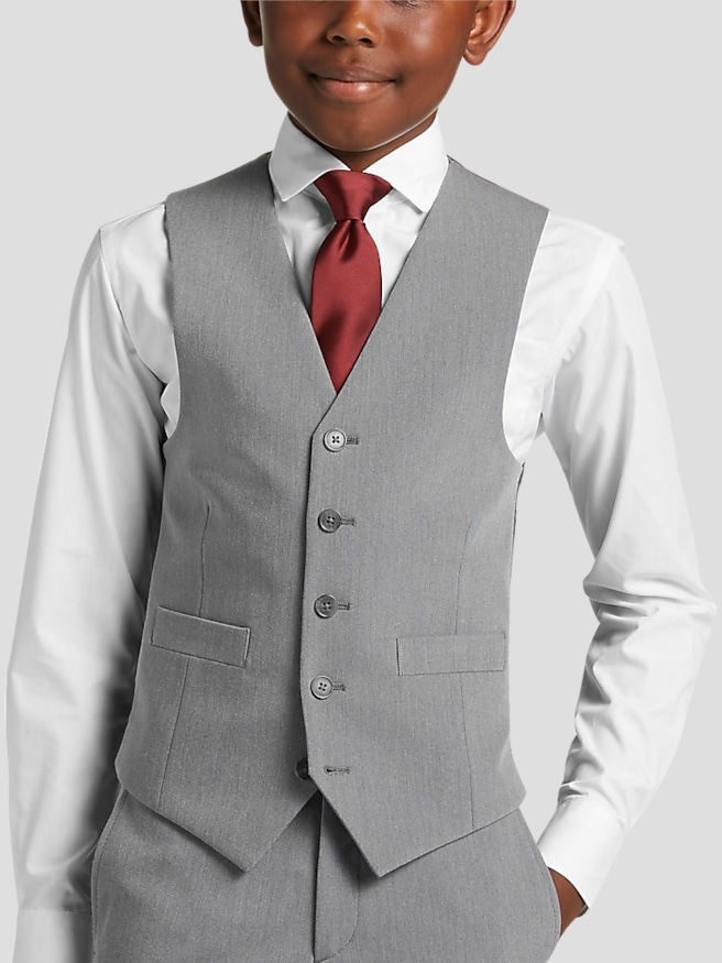 Joseph Abboud Boys Men's Suit Vest , Med Gray