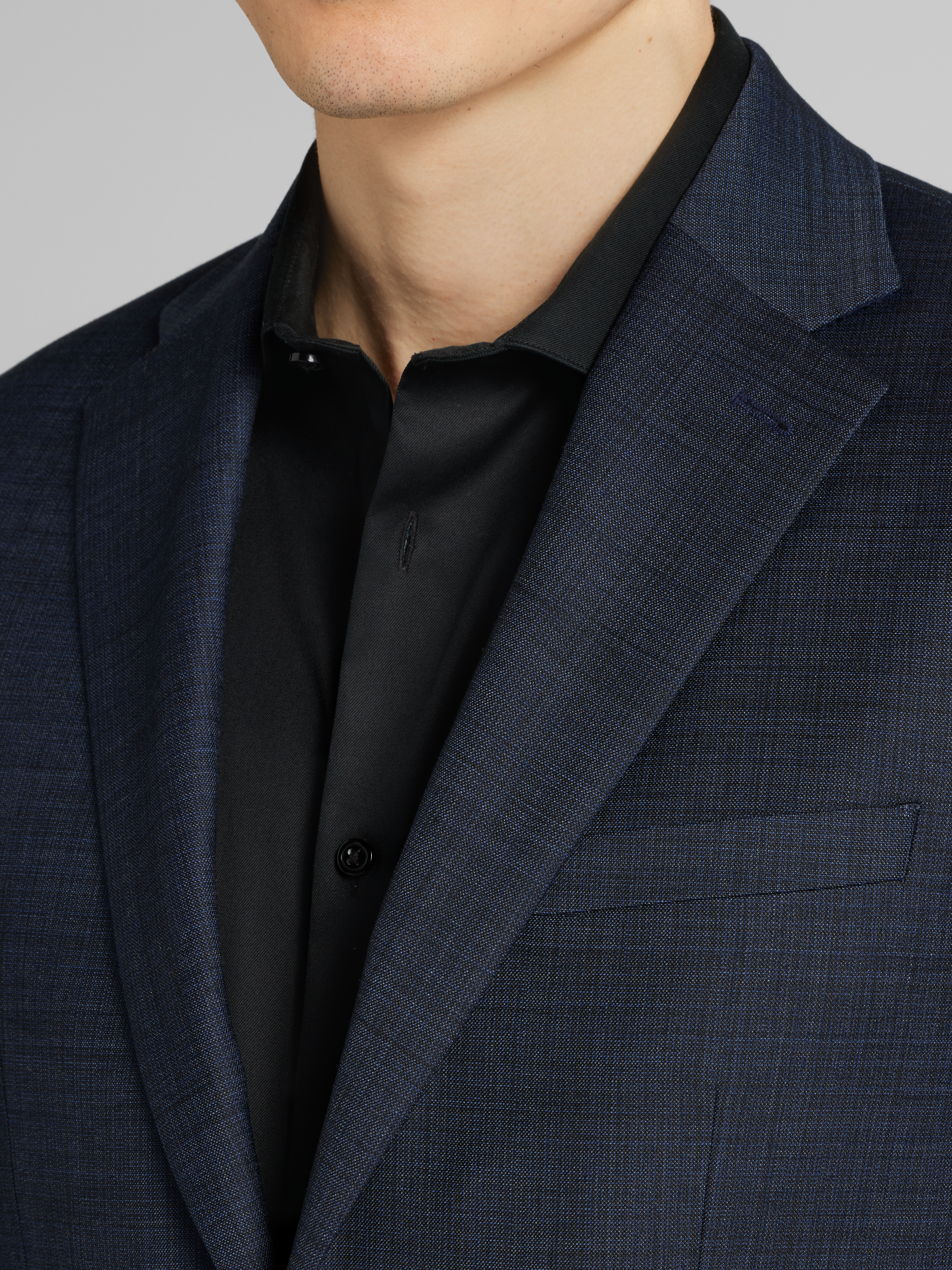 Slim Fit Wool Blend Suit Jacket