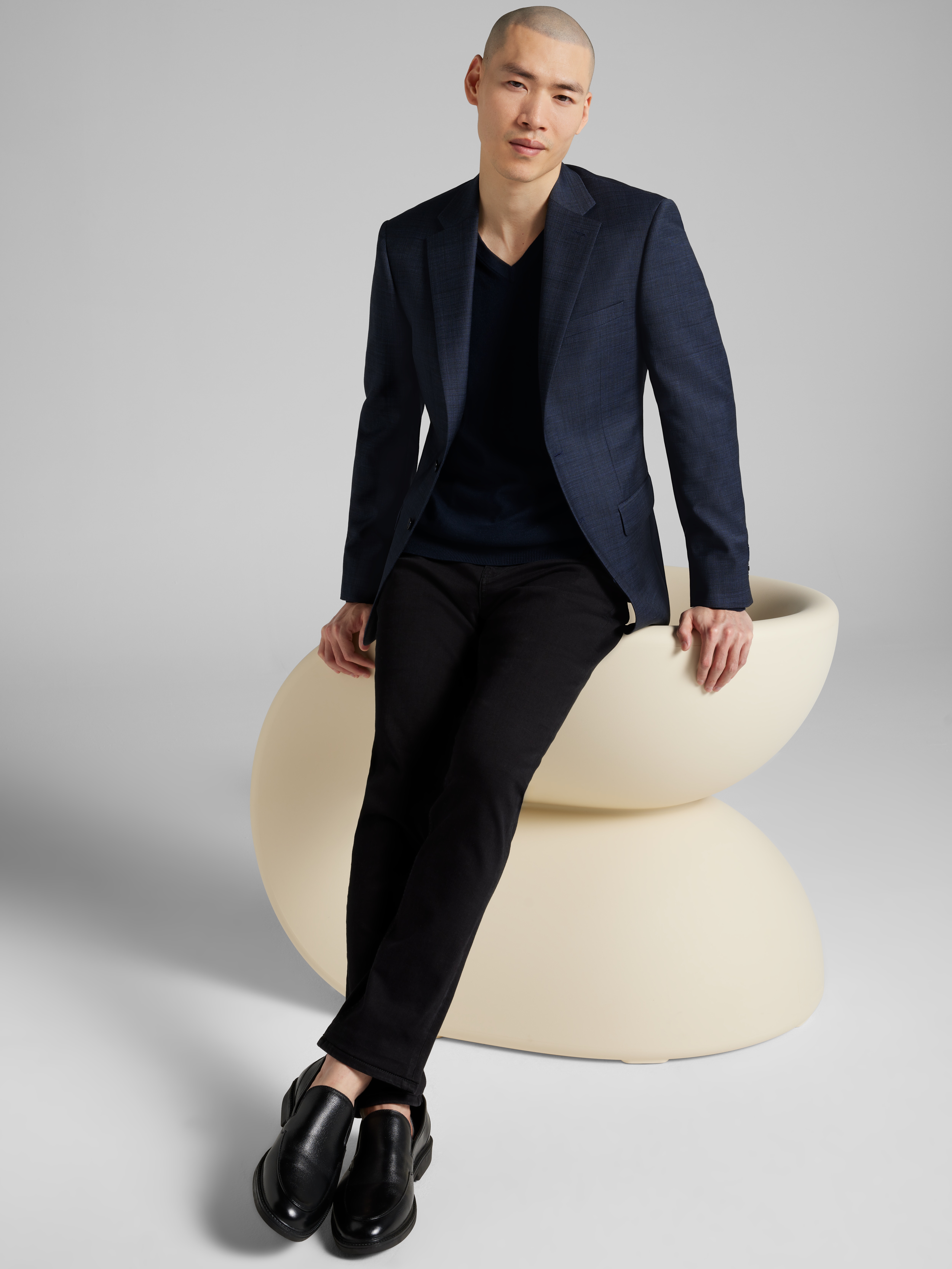 Slim Fit Wool Blend Suit Jacket