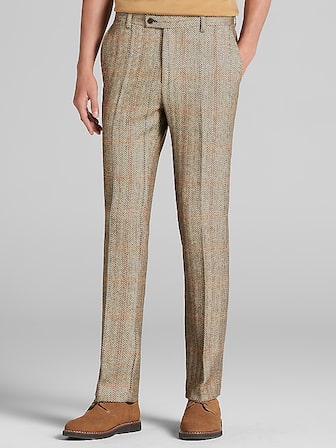 Slim Fit Herringbone Suit Jacket