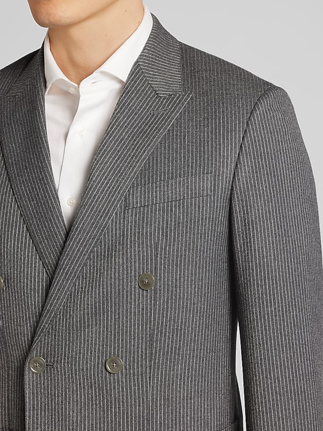 JOE Joseph Abboud Slim Fit Double Breasted Pinstripe Suit