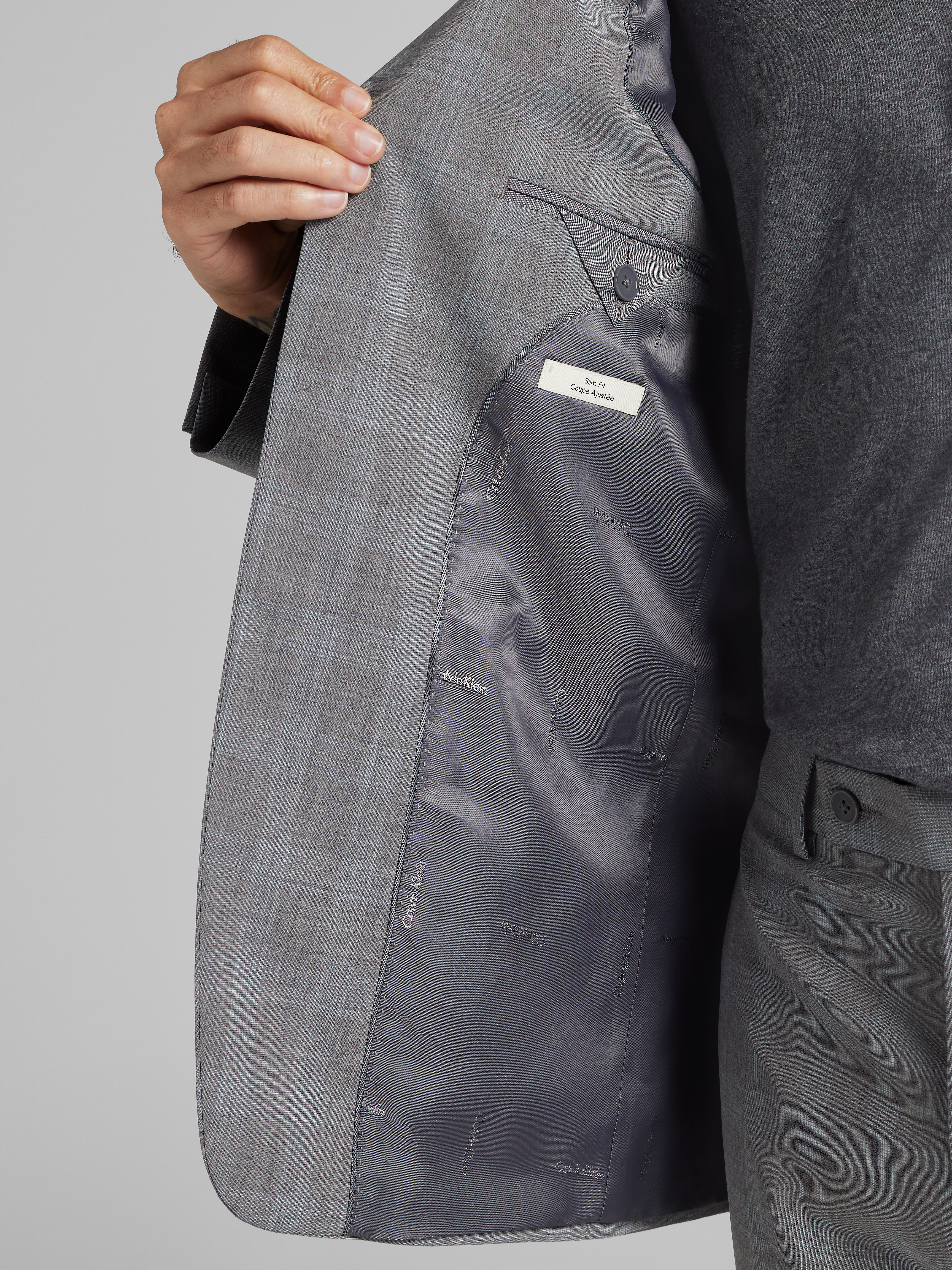 Slim Fit Wool Blend Suit Jacket