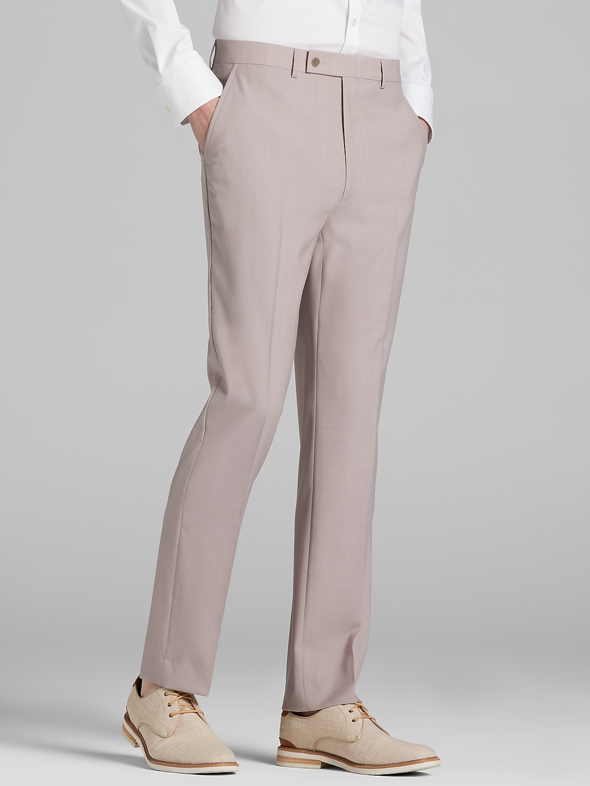 Calvin Klein Slim Fit Suit Pants, Pink | Men's Wearhouse