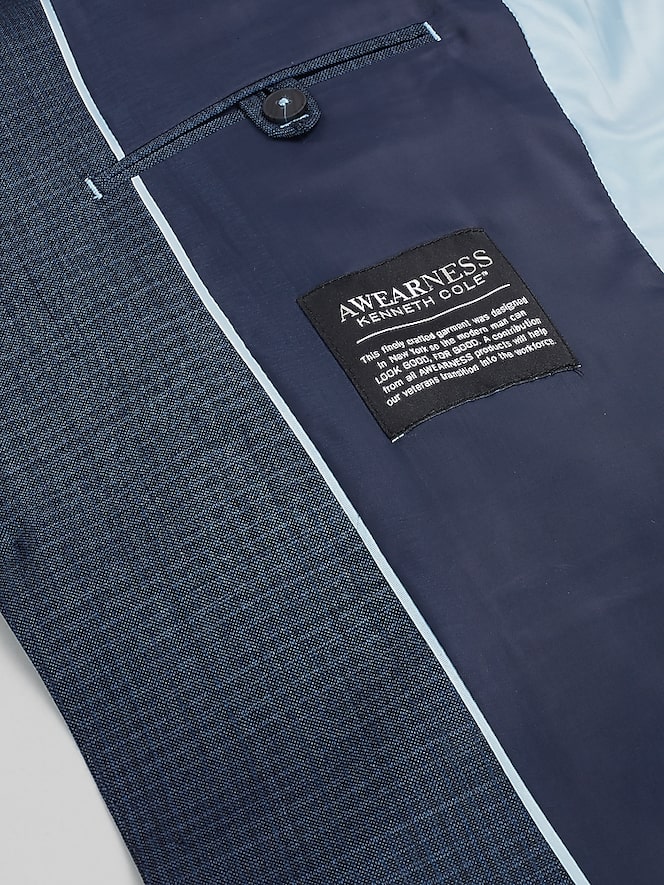 Awearness Kenneth Cole Modern Fit Mini Check Suit