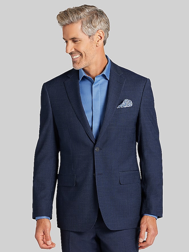 Awearness Kenneth Cole Modern Fit Mini Check Suit