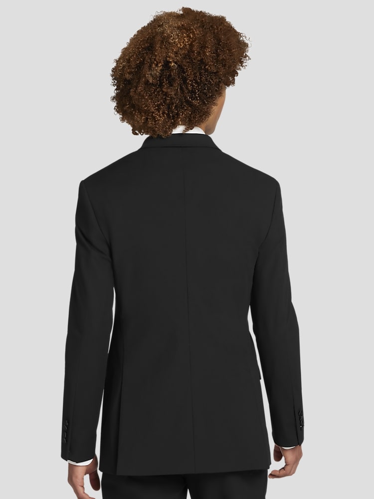 Skinny Fit Double Breasted Tuxedo Jacket