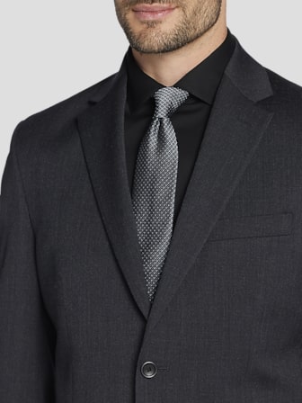 black dress and black heels Sterling Grey Suit | Merino Wool Suit for Weddings main image 0