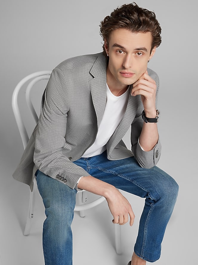 Wilke-Rodriguez Slim Fit Check Suit