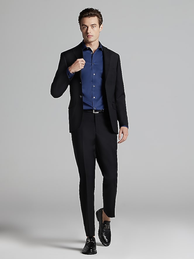 Slim Fit Wool Blend 3-Piece Suit