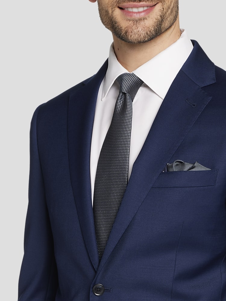 JOE Joseph Abboud Slim Fit Premium Wool Blend 3-Piece Suit, Blue