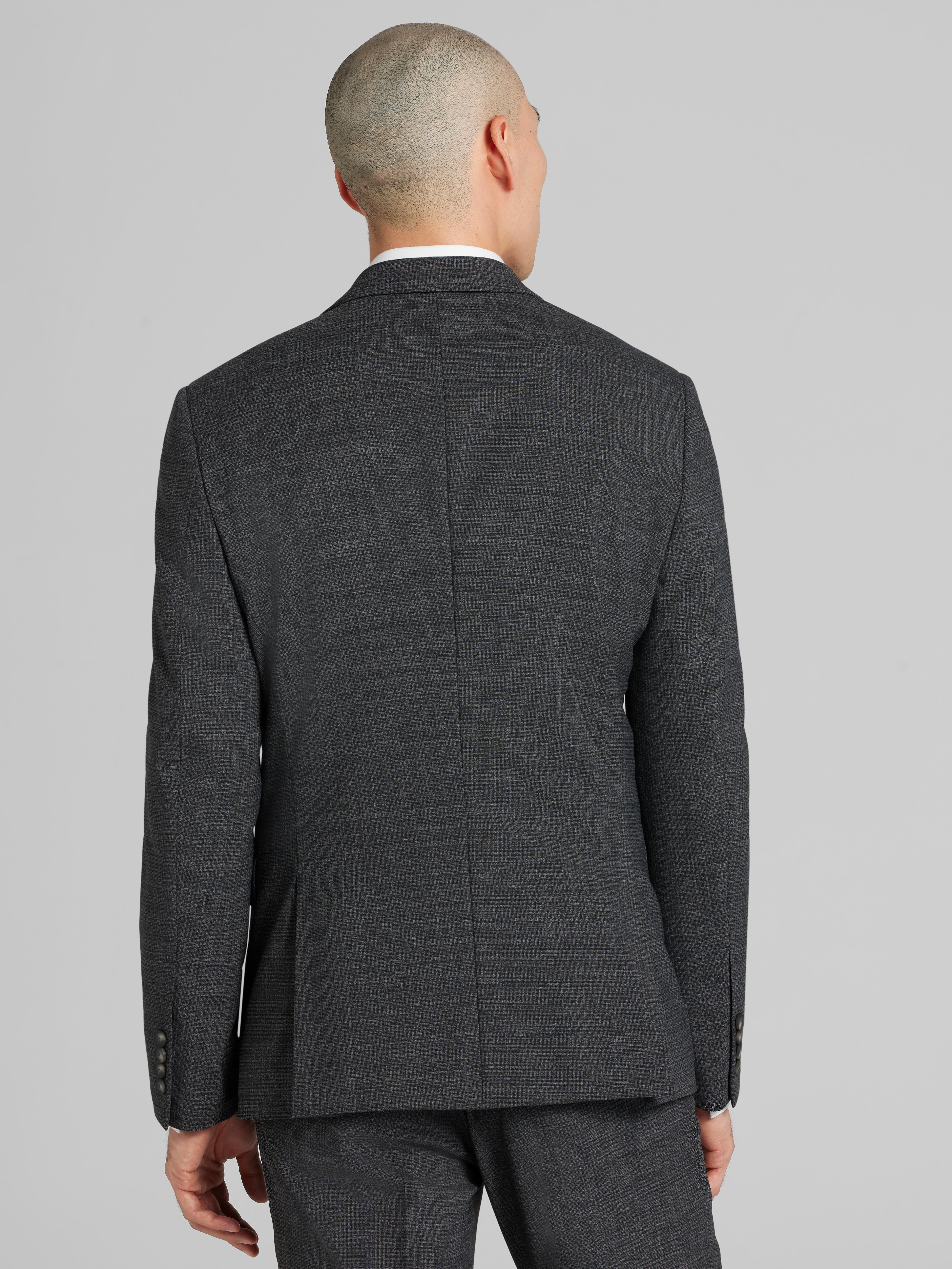 CHILLFLEX Slim Fit Mini Check Suit Jacket