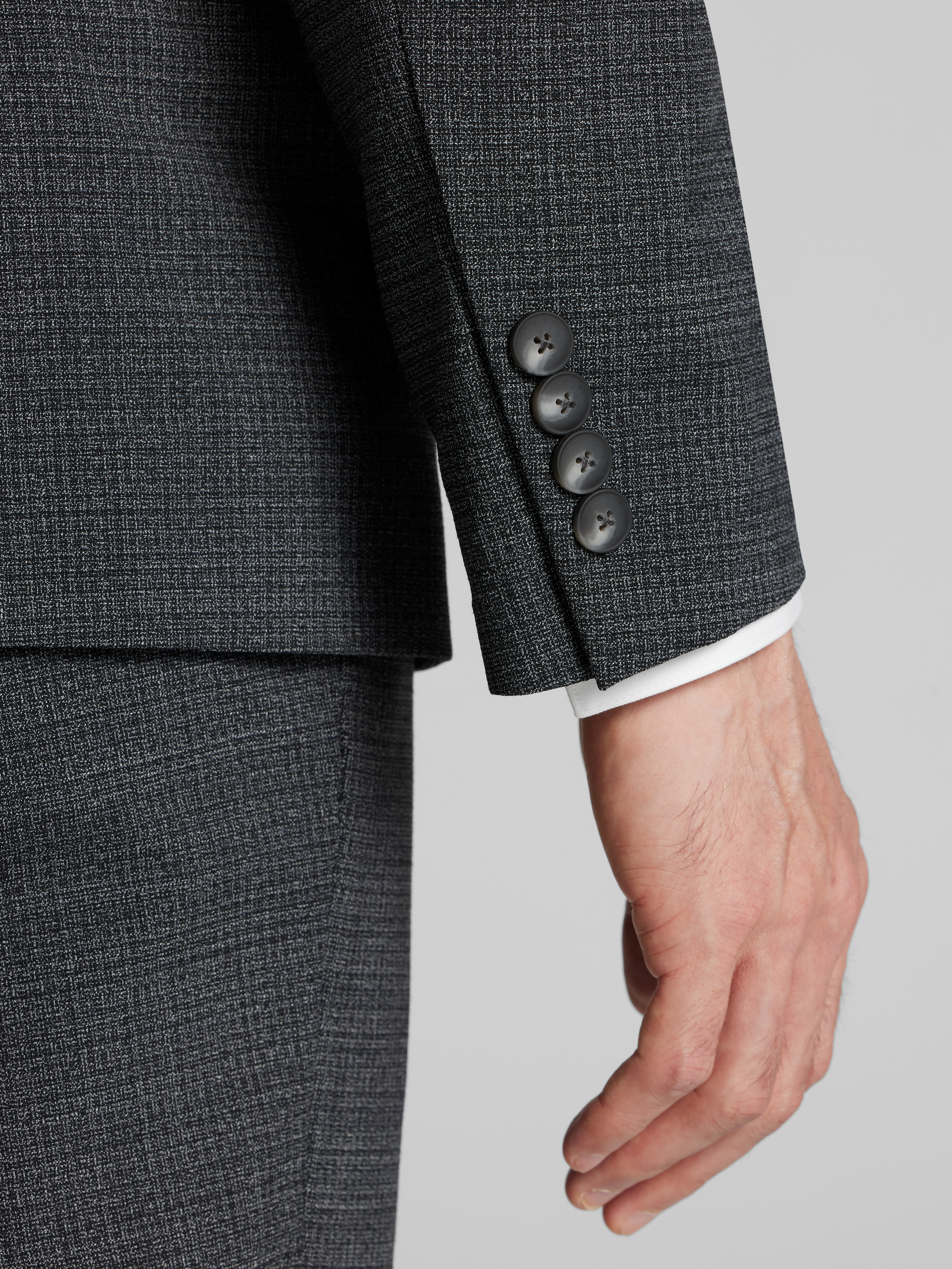 CHILLFLEX Slim Fit Mini Check Suit Jacket