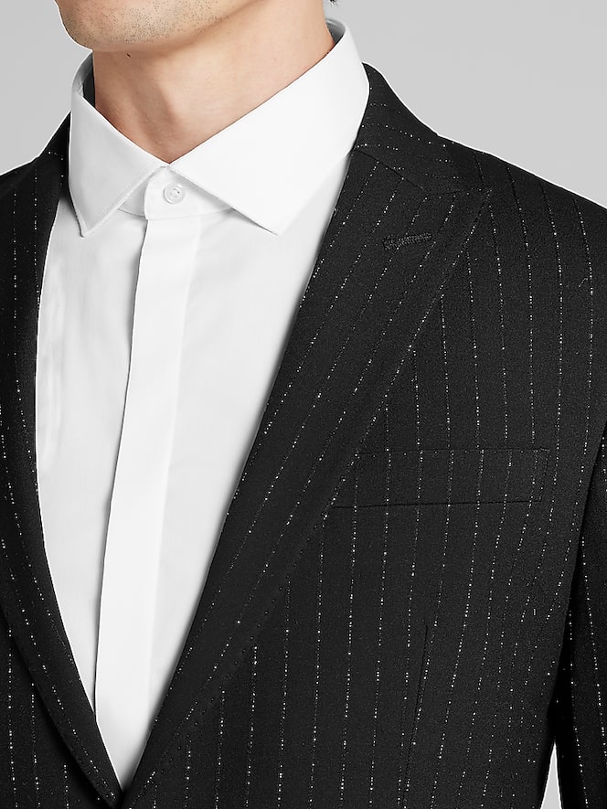 Egara Skinny Fit Stripe Suit Jacket