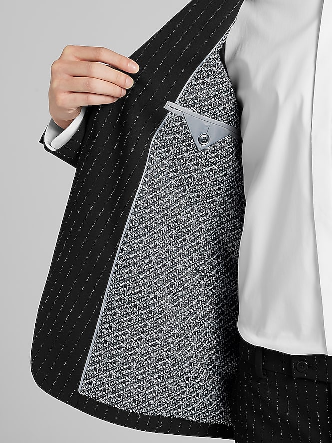 Egara Skinny Fit Stripe Suit Jacket